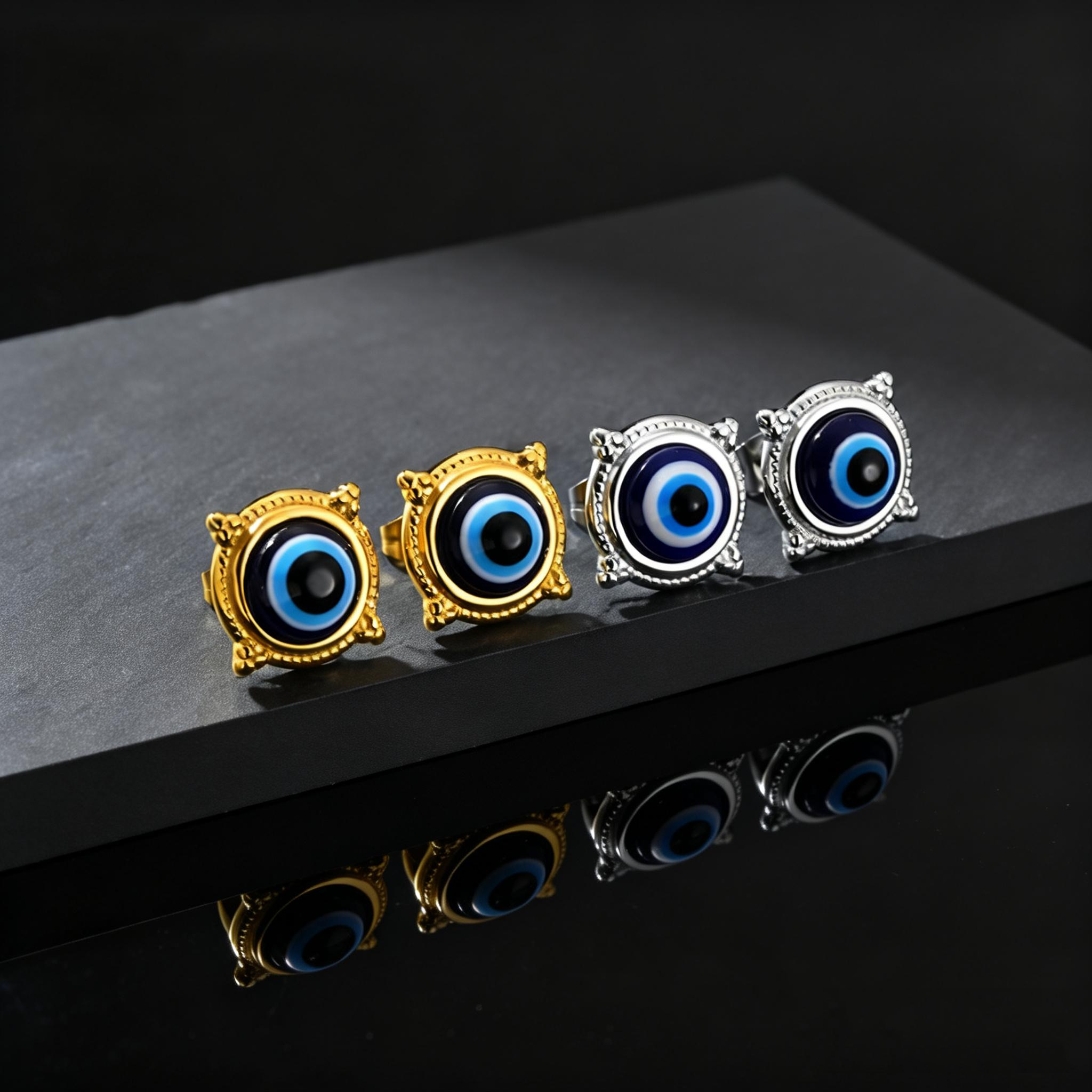 Body Jewelry Hypoallergenic - Fashion Unique Round Lucky Evil Eye
