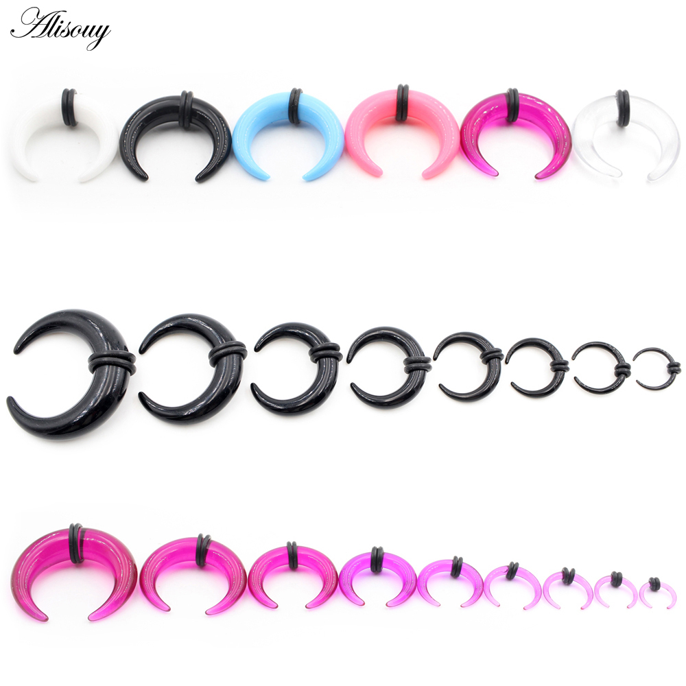 Septum Clicker Ring - Alisouy 2PC Acrylic C Shape Buffalo