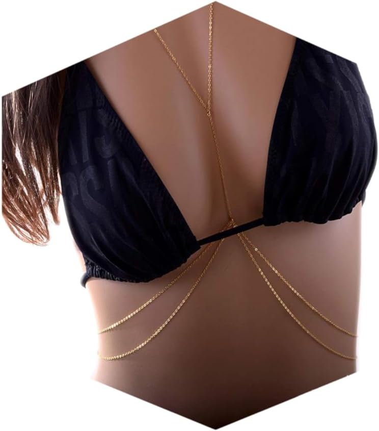 Body Jewelry Gold Plated - 14K Gold Plated Sexy Body Chains