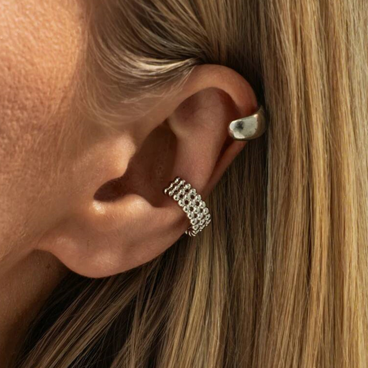 Body Jewelry Lot - KunJoe 2Pcs/Set Trendy Geometric C-shaped Ear