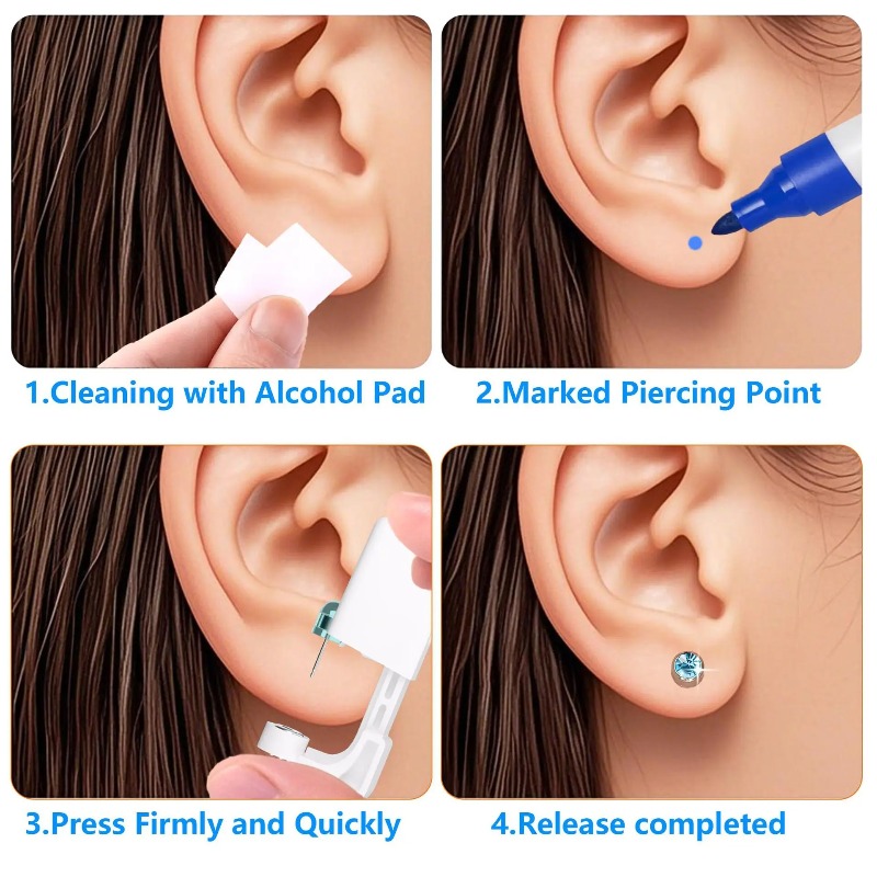 2PCS 4MMDisposable Sterile Ear – обзор и цена Body Jewelry Lot