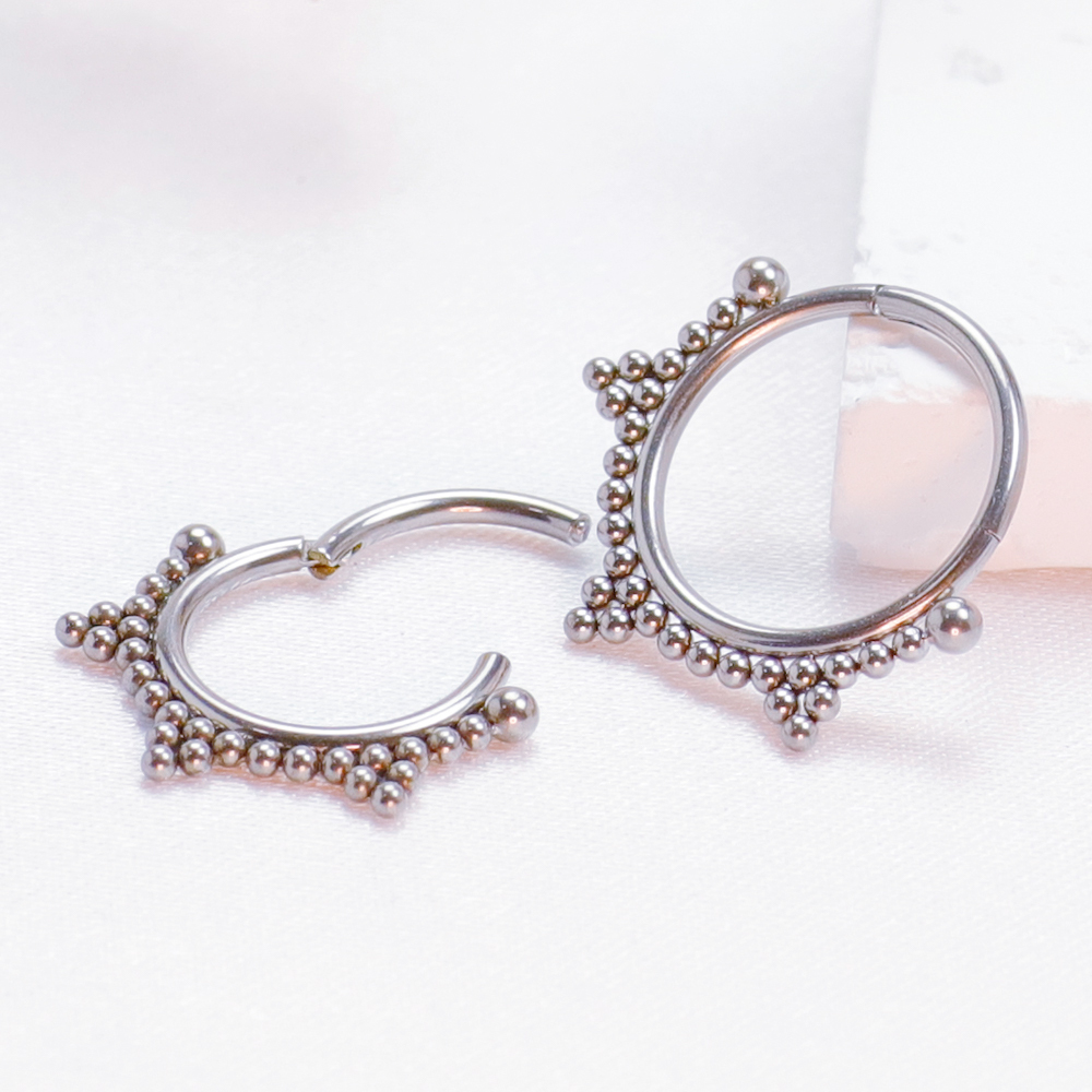 F136 Titanium Piercing Septum  – обзор и цена Septum Clicker Ring