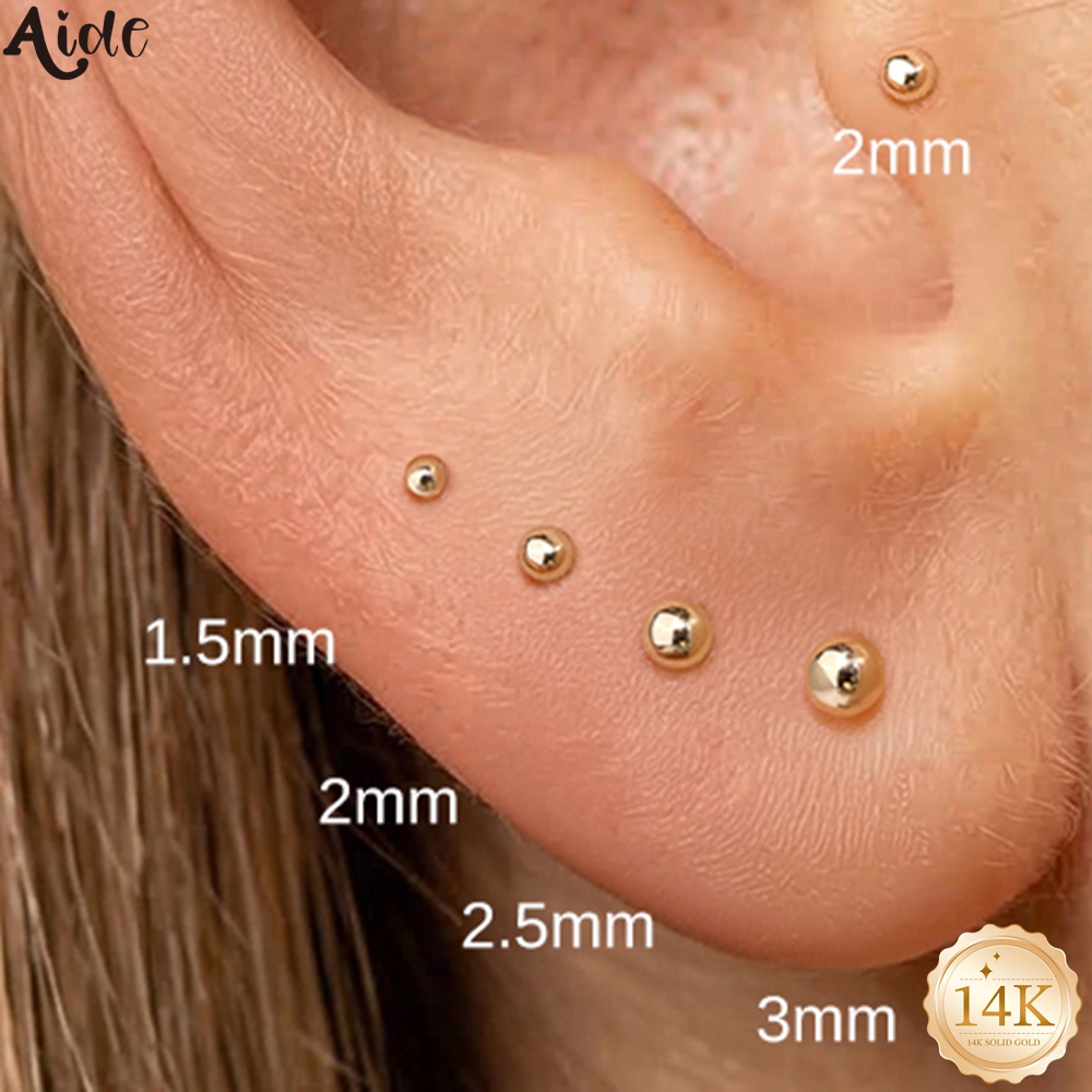 Aide 14K Solid Gold Smooth Bal – обзор и цена Body Jewelry Hypoallergenic