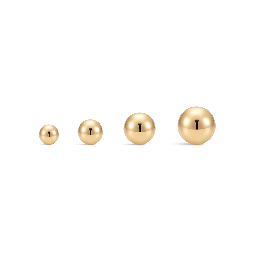 Aide 14K Solid Gold Smooth Bal – обзор и цена Body Jewelry Hypoallergenic