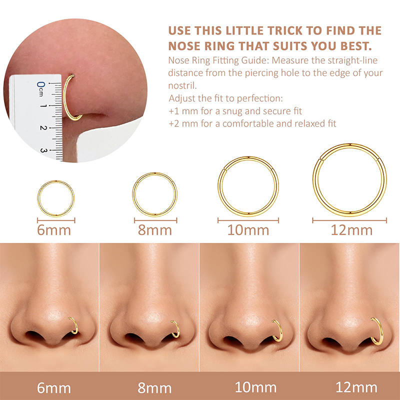 16G 316L Surgical Steel Hinged – обзор и цена Septum Clicker Ring