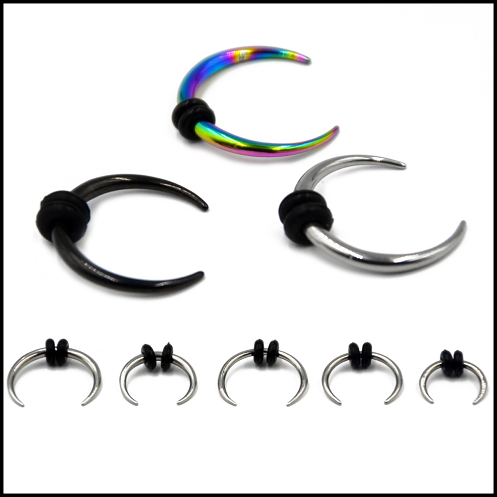 1 Piece Surgical Steel OX Horn – обзор и цена Septum Clicker Ring