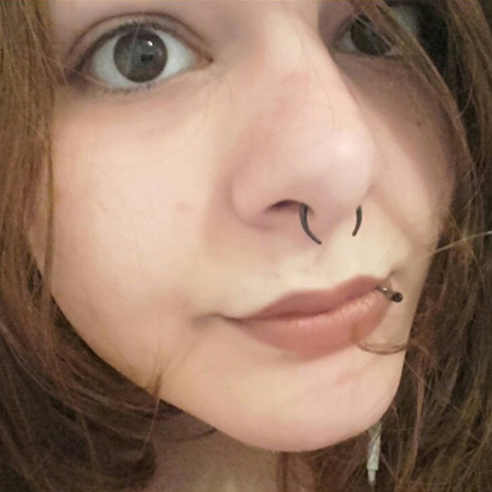 1 Piece Surgical Steel OX Horn – обзор и цена Septum Clicker Ring