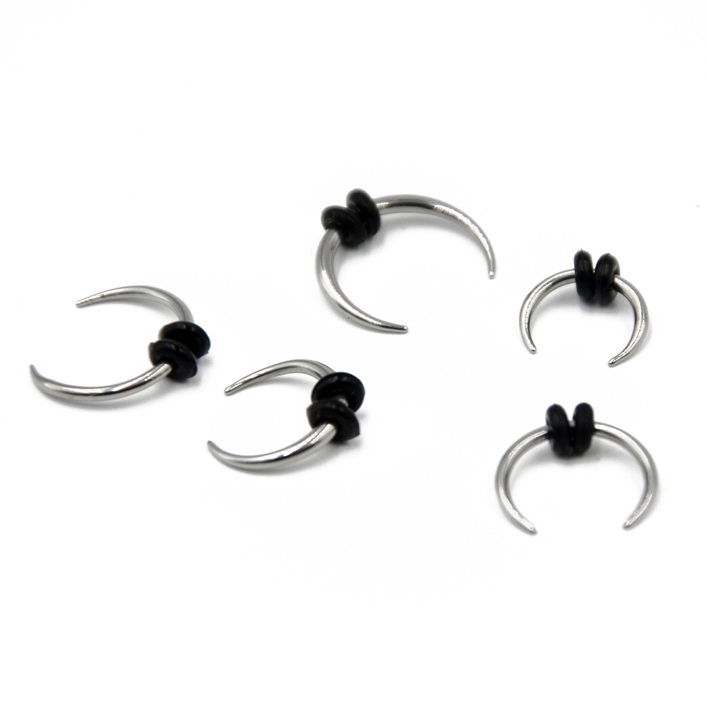 1 Piece Surgical Steel OX Horn – обзор и цена Septum Clicker Ring