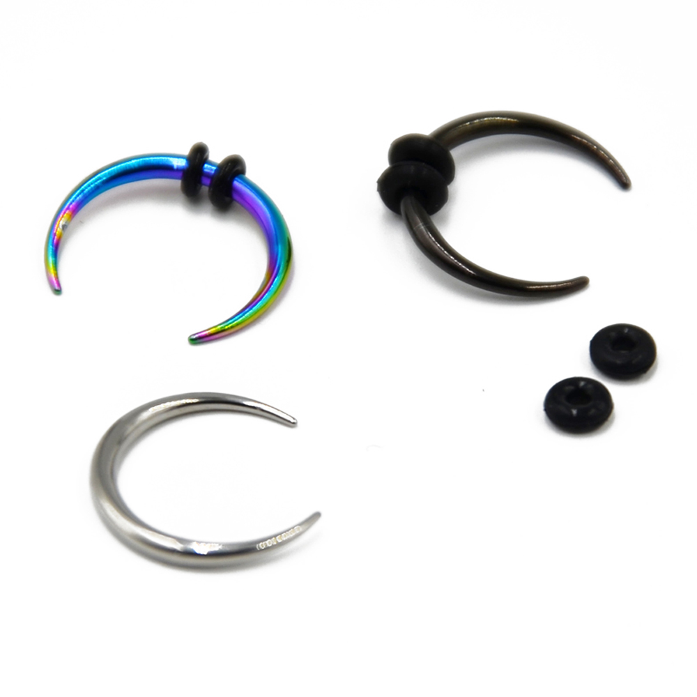 1 Piece Surgical Steel OX Horn – обзор и цена Septum Clicker Ring