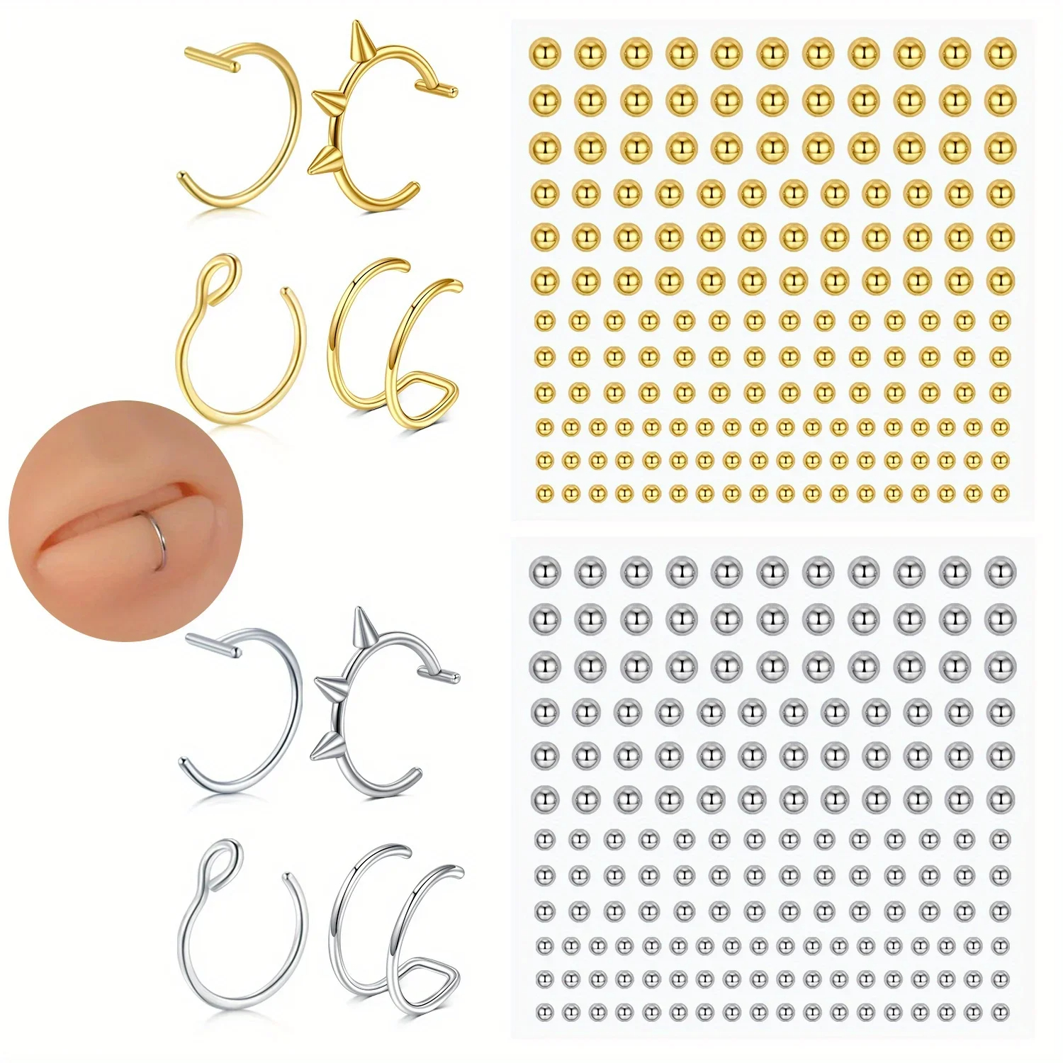 1 Set Fake Piercing Jewelry Ho – обзор и цена Body Jewelry Changing Kit