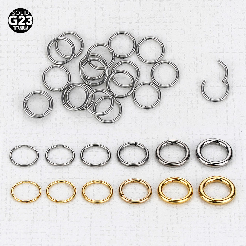 1Pc G23 Titanium Hinged Segmen – обзор и цена Septum Clicker Ring