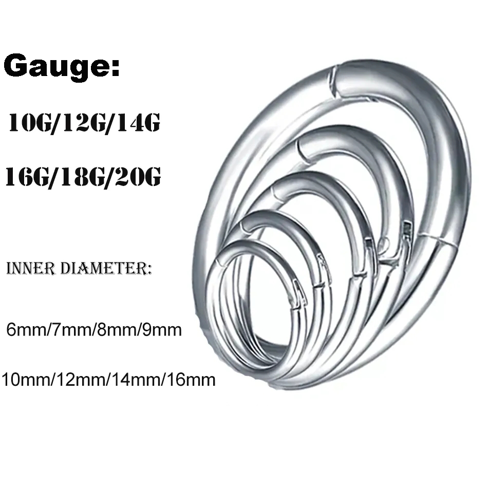 1Pc G23 Titanium Hinged Segmen – обзор и цена Septum Clicker Ring