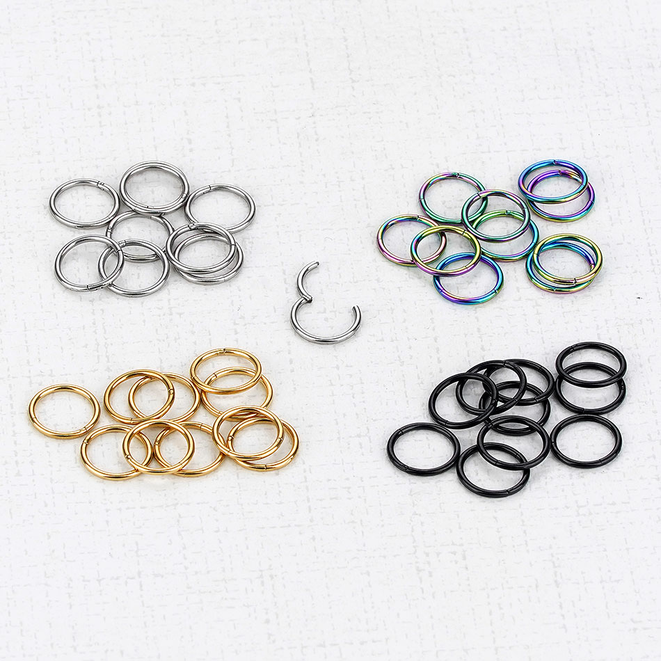 1Pc G23 Titanium Hinged Segmen – обзор и цена Septum Clicker Ring