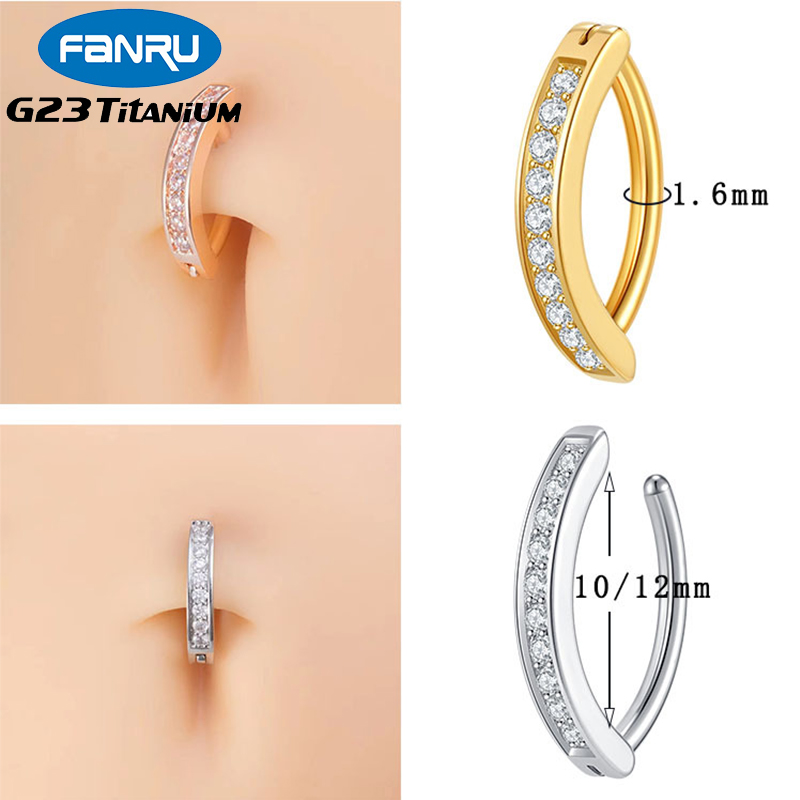 1PC G23 Titanium Cubic Zircon  – обзор и цена Body Jewelry Implant Grade