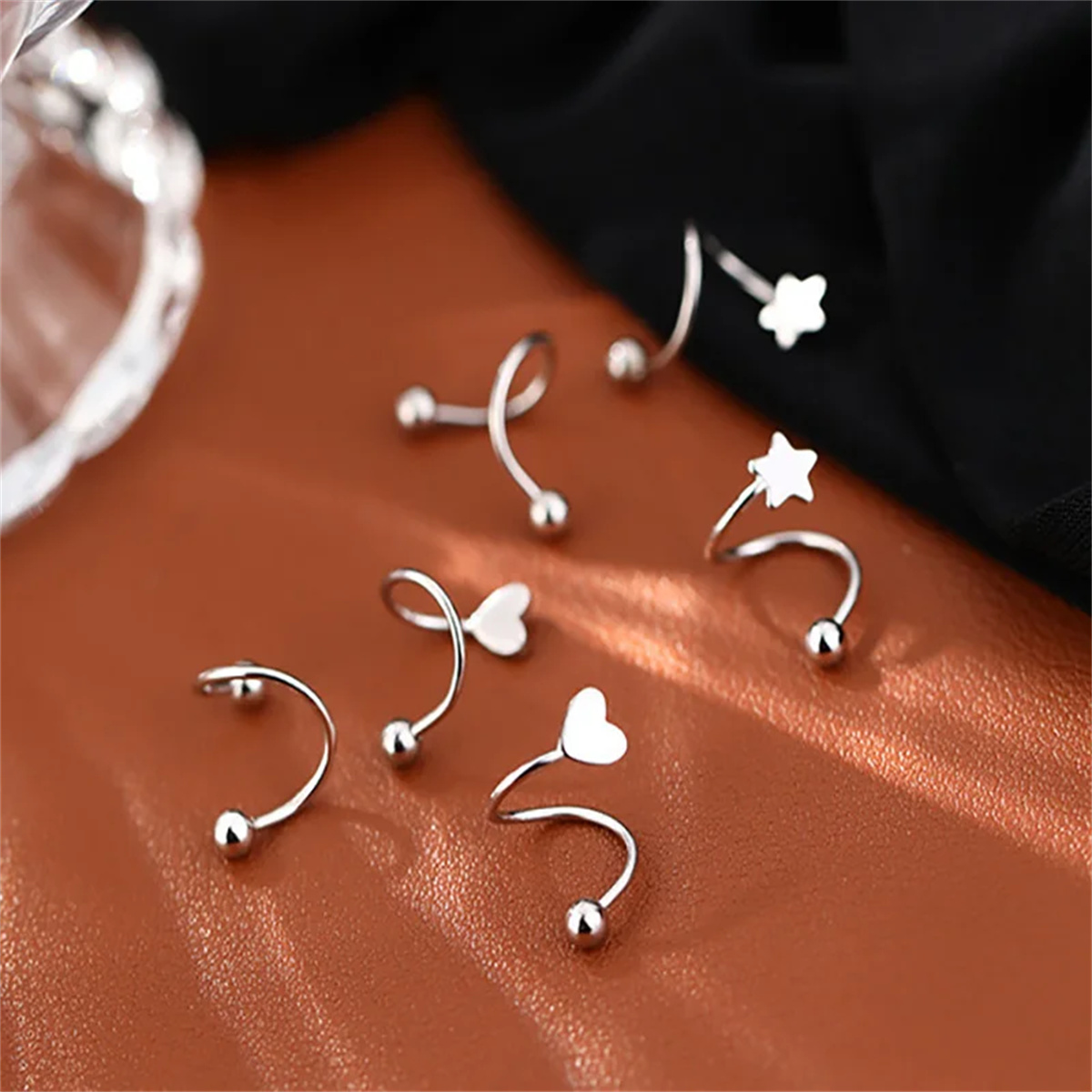 2pcs Stainless Steel Twist Lov – обзор и цена Body Jewelry Hypoallergenic