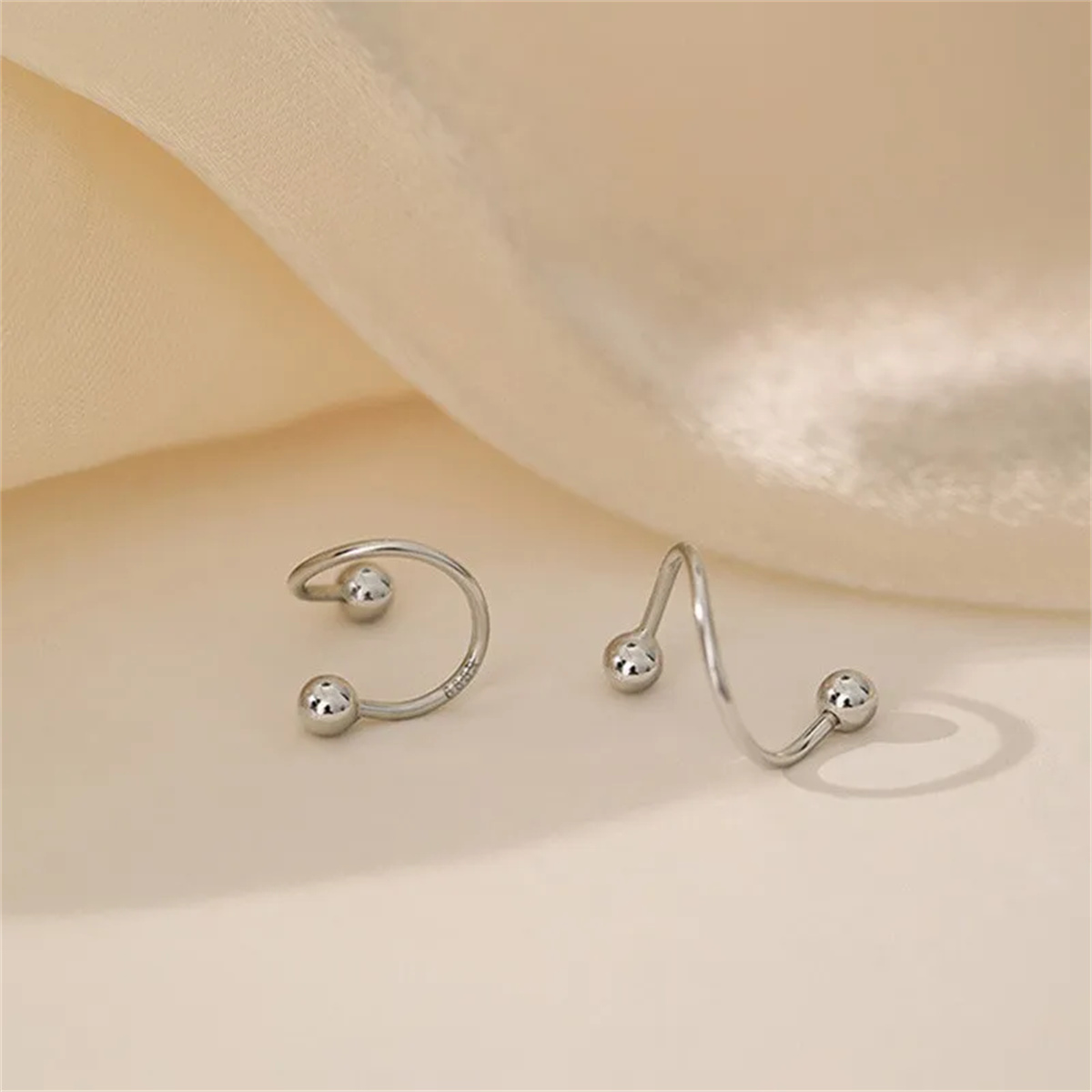 2pcs Stainless Steel Twist Lov – обзор и цена Body Jewelry Hypoallergenic