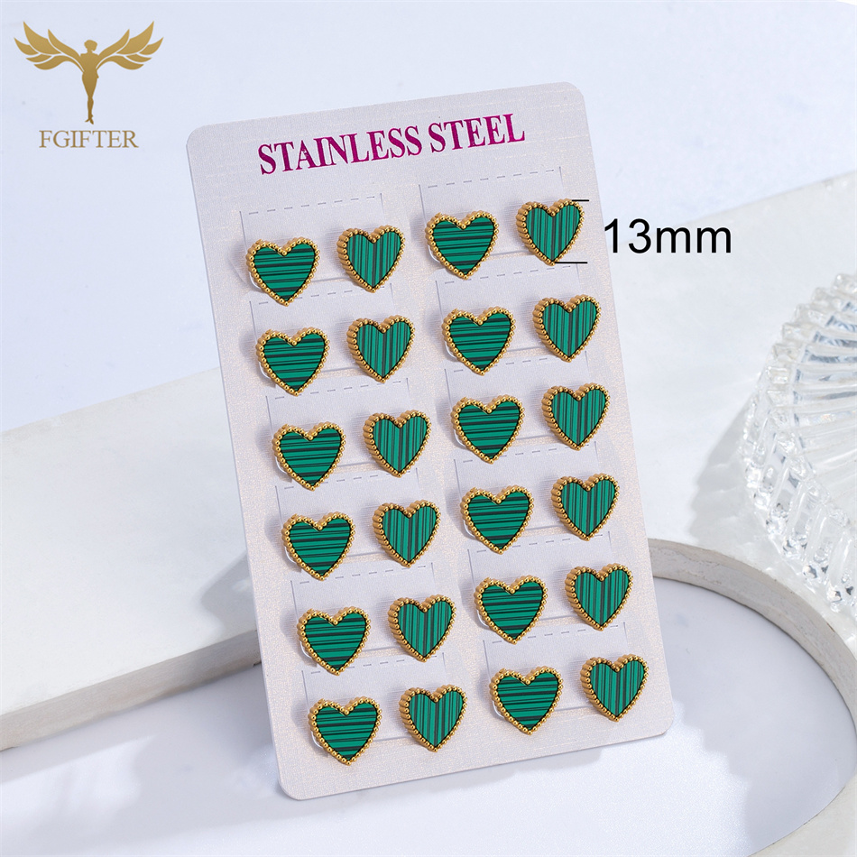 12 Pairs Lot Heart Stud Earrin – обзор и цена Body Jewelry Hypoallergenic