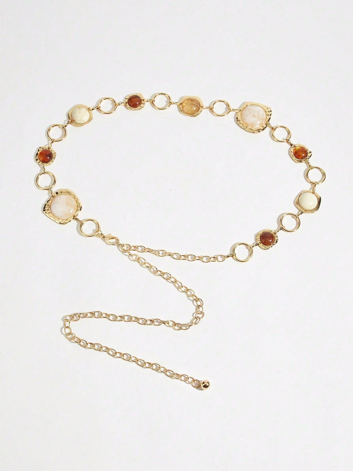 1PCVintage Amber Stone Waist C – обзор и цена Body Jewelry Gold Plated