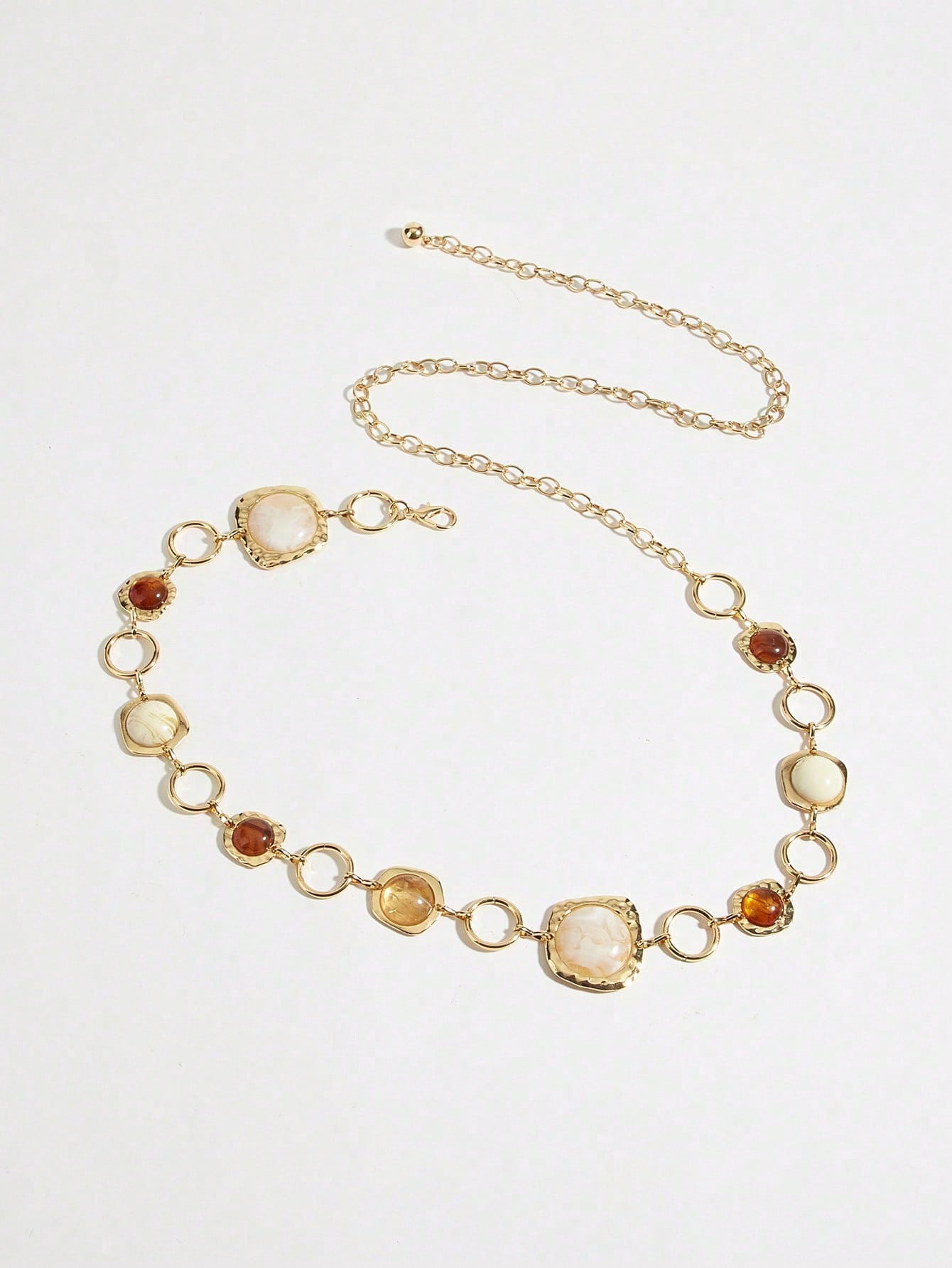 1PCVintage Amber Stone Waist C – обзор и цена Body Jewelry Gold Plated
