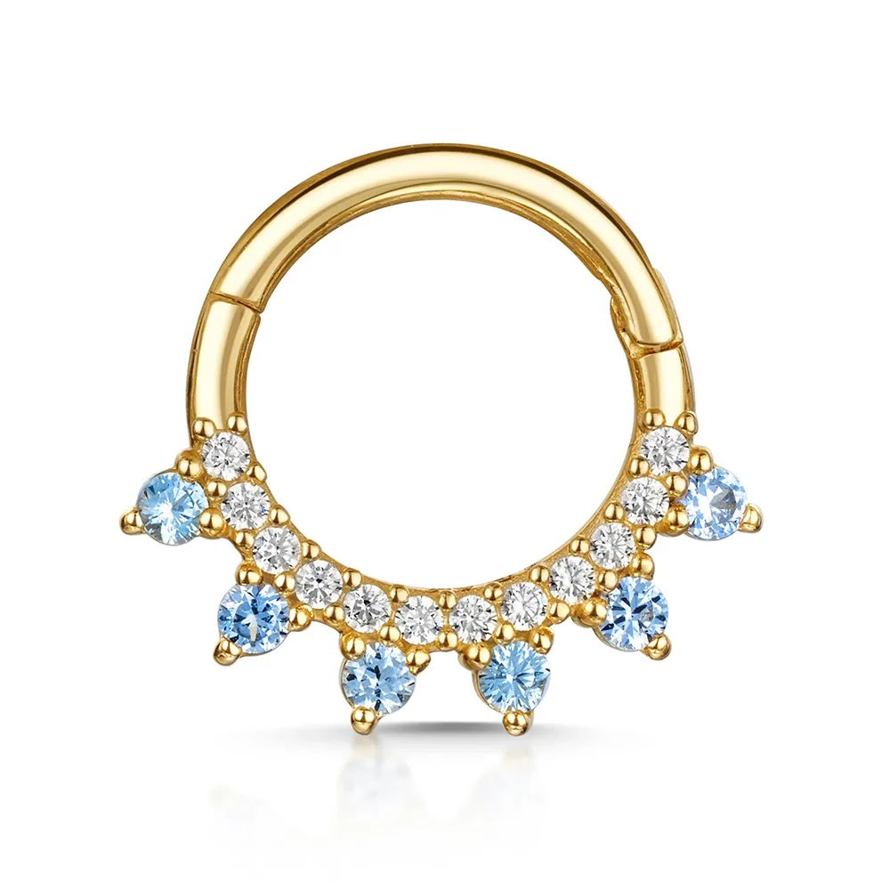 1PC 925 Sterling Silver Nose R – обзор и цена Septum Clicker Ring