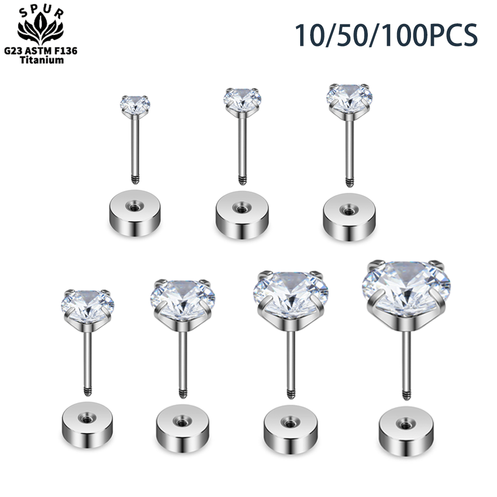10/50/100PCS 316L Medical Stai – обзор и цена Body Jewelry Hypoallergenic