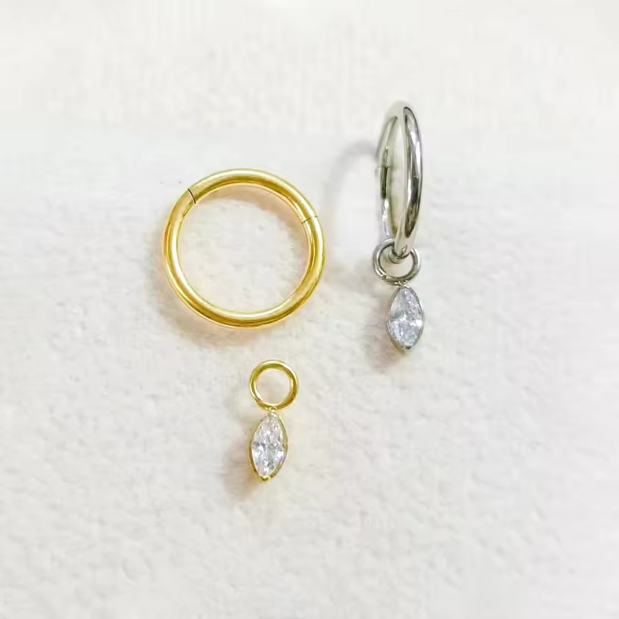 1Pc 18G/16G Titanium Dangle Hu – обзор и цена Septum Clicker Ring