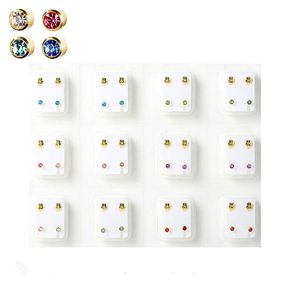 12 Pairs Crystal Medical Earri – обзор и цена Body Jewelry Kit