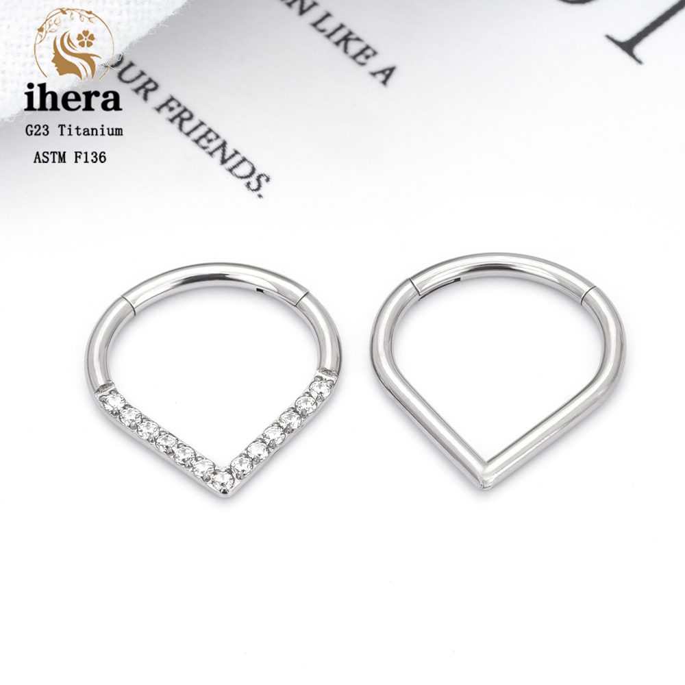 G23 Titanium F136 Water Drop N – обзор и цена Septum Clicker Ring