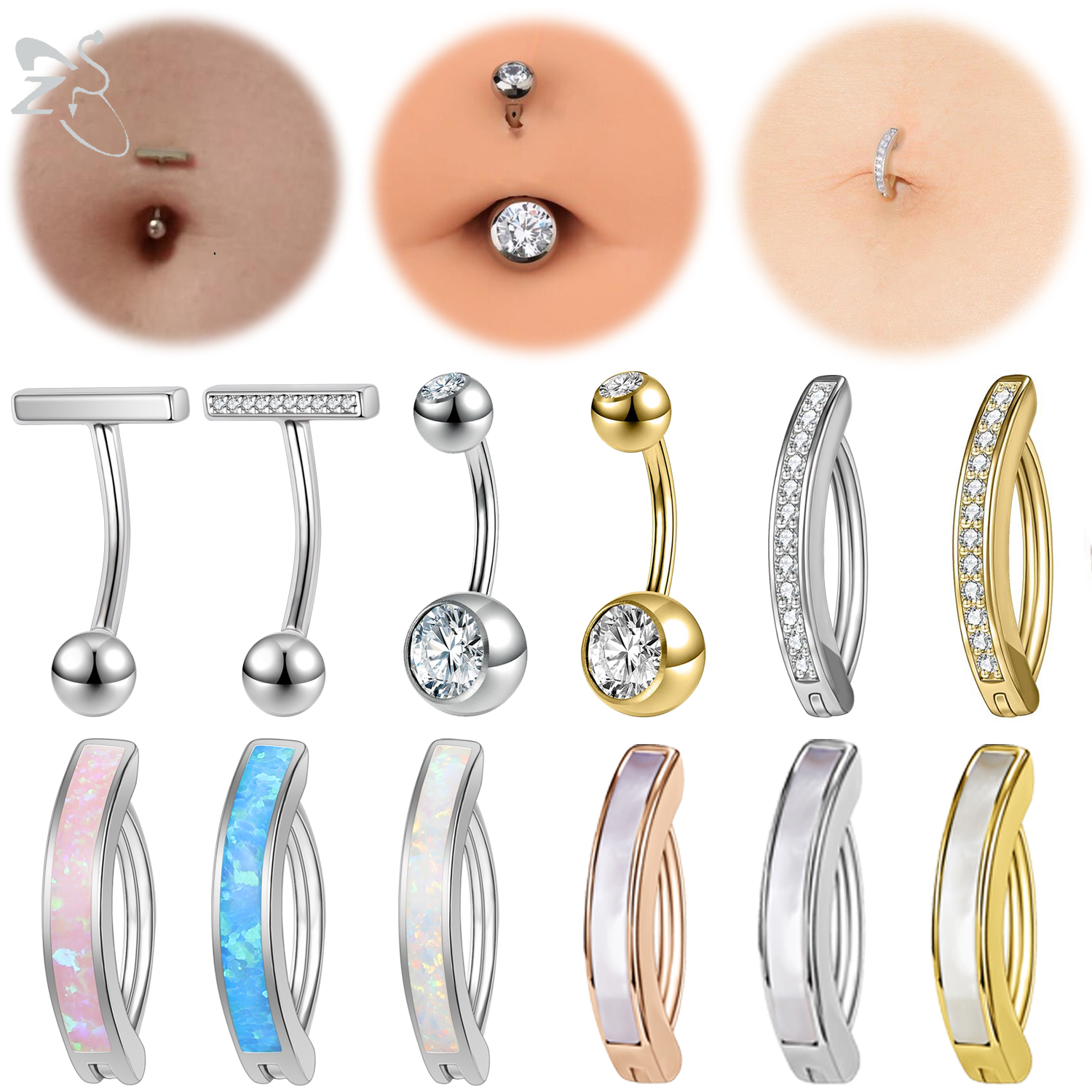ZS 1 PC 925 Sterling Silver Na – обзор и цена Septum Clicker Ring