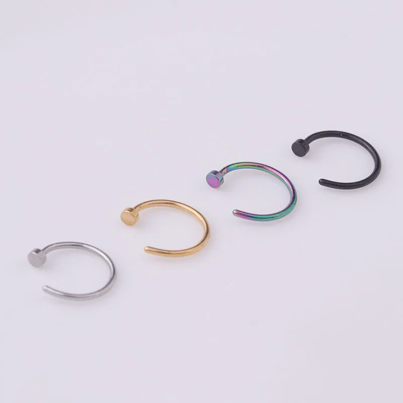 5pcs/lot 20G Nose Ring Hoop, 6 – обзор и цена Body Jewelry Lot