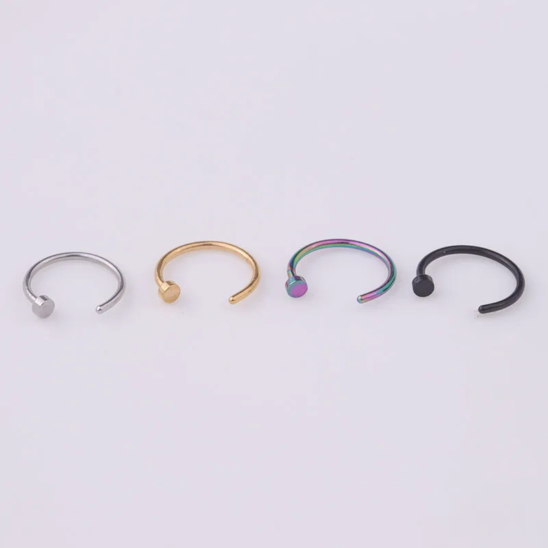5pcs/lot 20G Nose Ring Hoop, 6 – обзор и цена Body Jewelry Lot