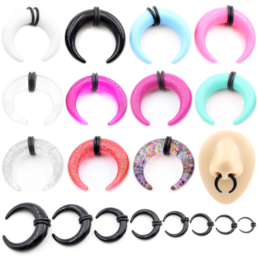 2pcs Acrylic C Sahpe Buffalo H – обзор и цена Septum Clicker Ring