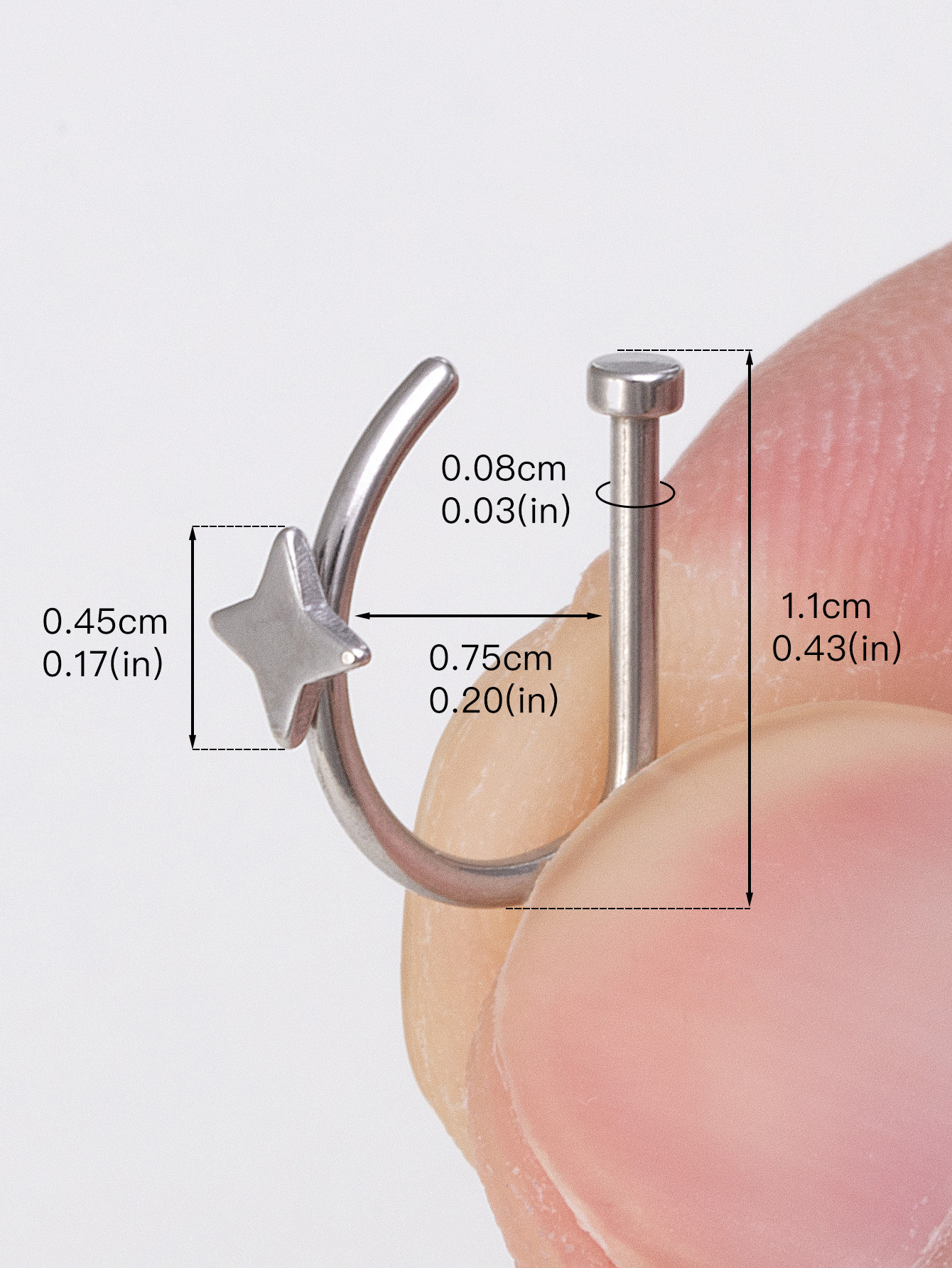 1pc Weld Rivet Butterfly D Sha – обзор и цена Septum Clicker Ring