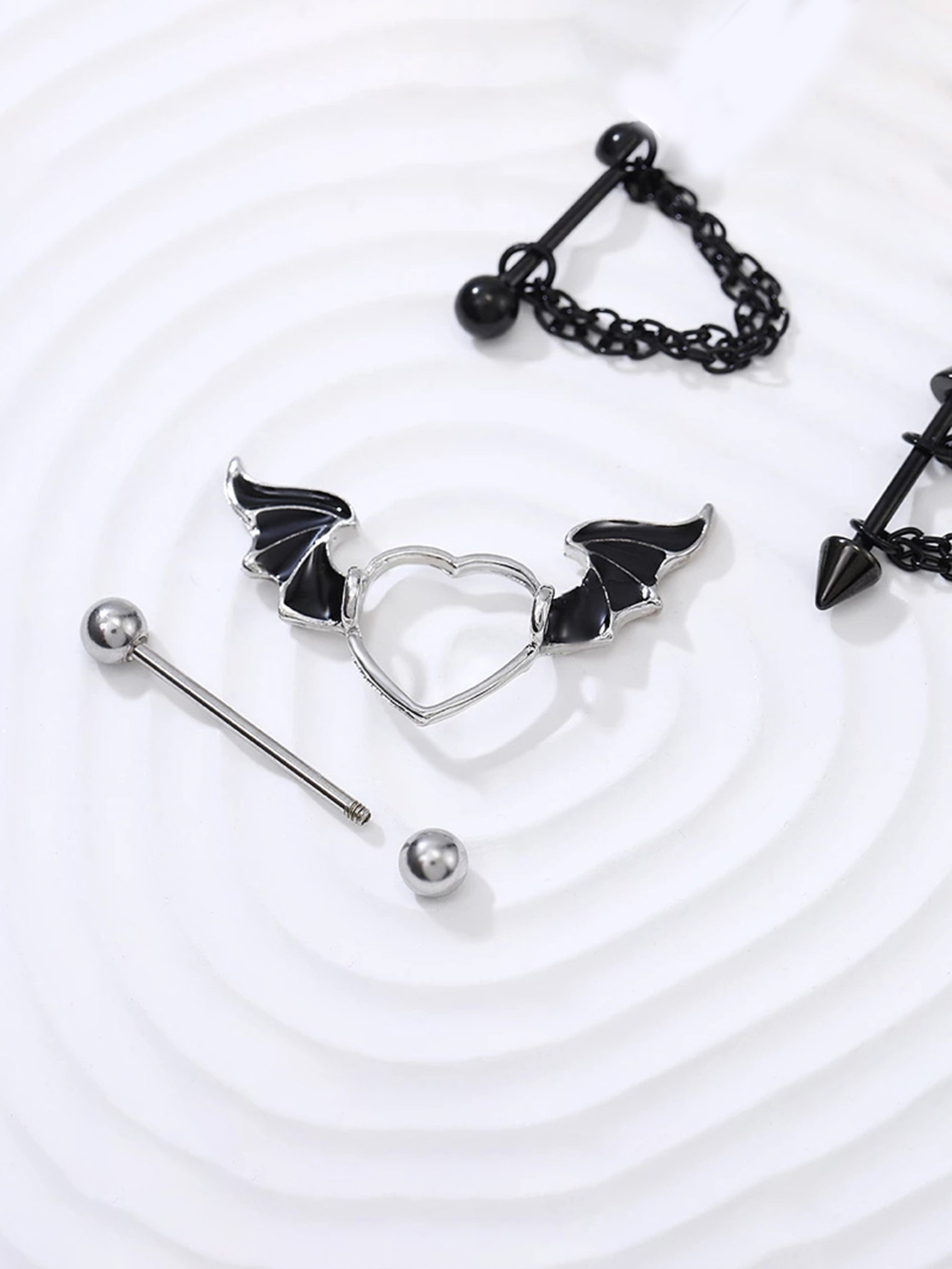 2pcs Stainless Steel 14G Black – обзор и цена Body Jewelry Changing Kit