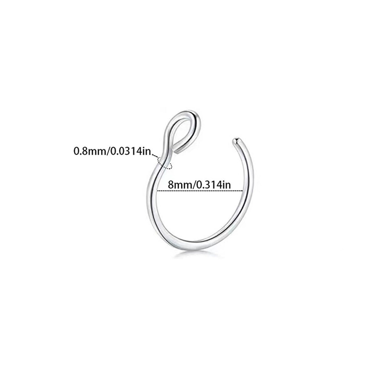 1Pcs Women Fake Piering Nose R – обзор и цена Yg Body Jewelry