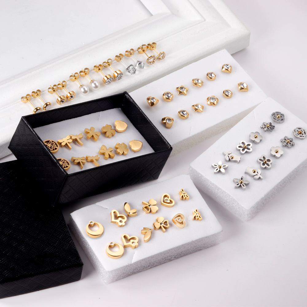 LUXUSTEEL 6Pairs/Box Stainless – обзор и цена Body Jewelry Lot