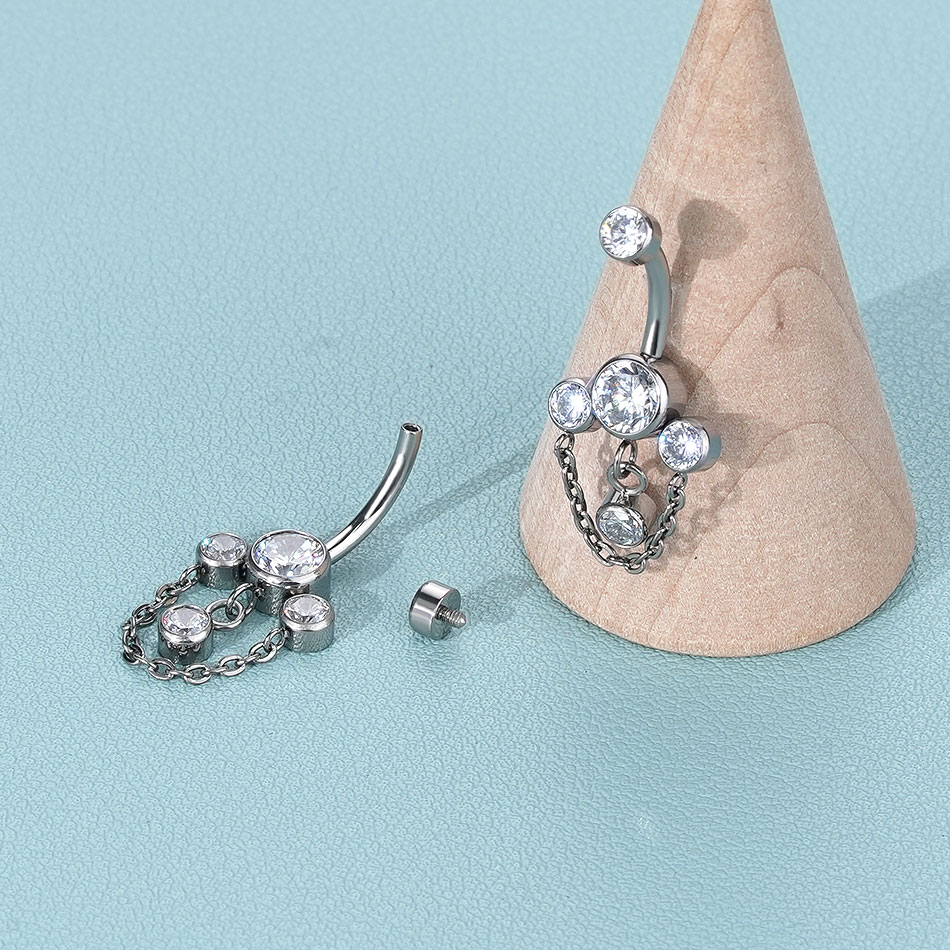 1PC Titanium Belly Button Ring – обзор и цена Body Jewelry Changing Kit