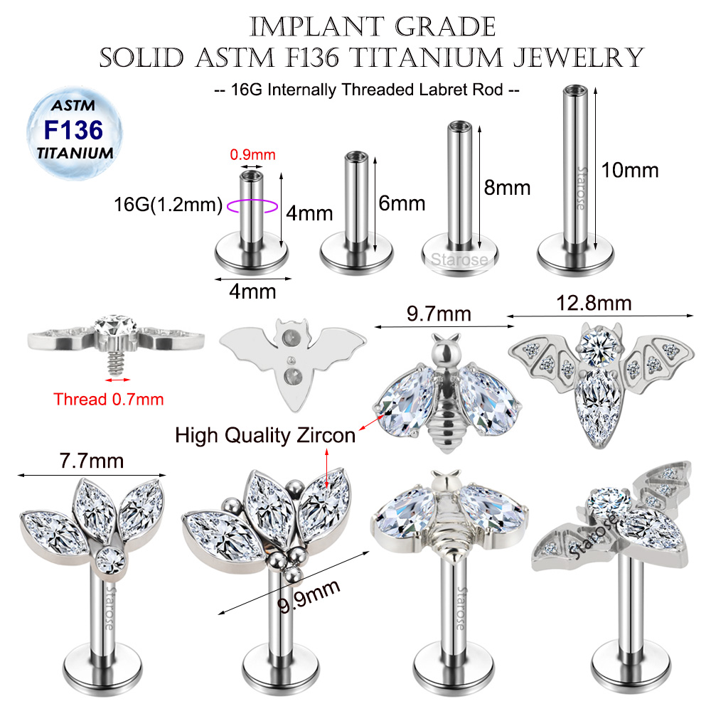 Implant Grade ASTM F-136 Titan – обзор и цена Body Jewelry Implant Grade