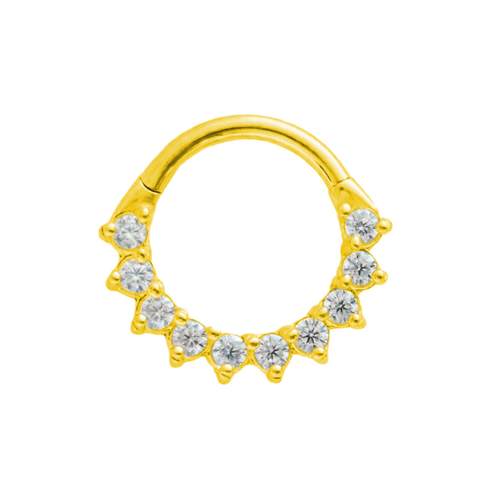 Trapezium CZ Septum 100%316L S – обзор и цена Septum Clicker Ring