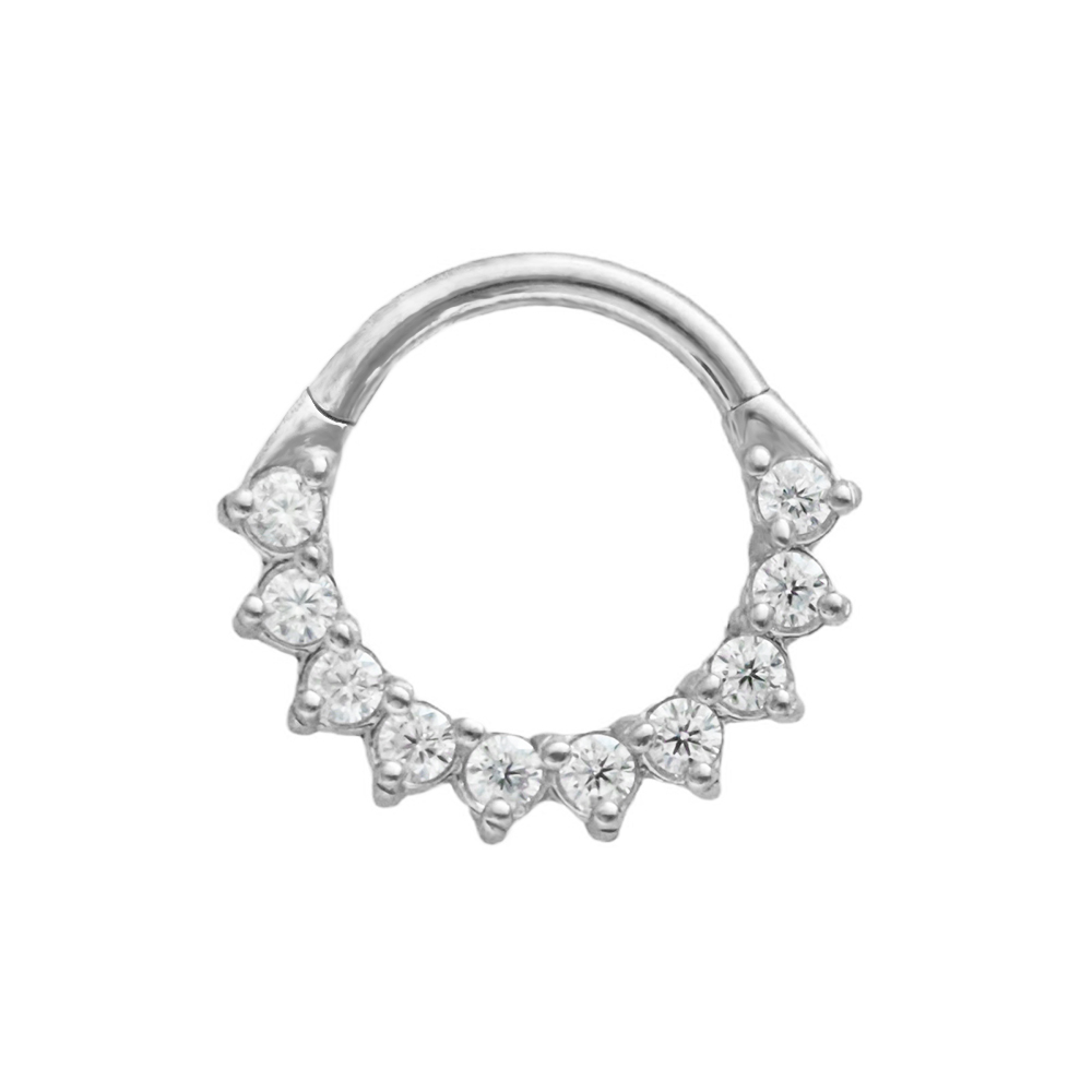 Trapezium CZ Septum 100%316L S – обзор и цена Septum Clicker Ring