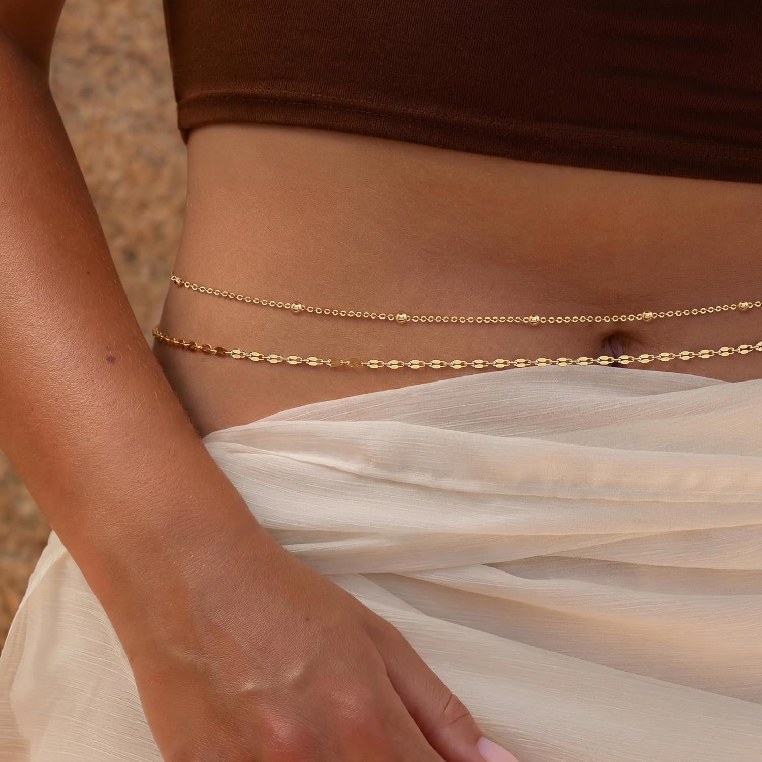 14K Gold Plated Waist Chain Wo – обзор и цена Body Jewelry Gold Plated