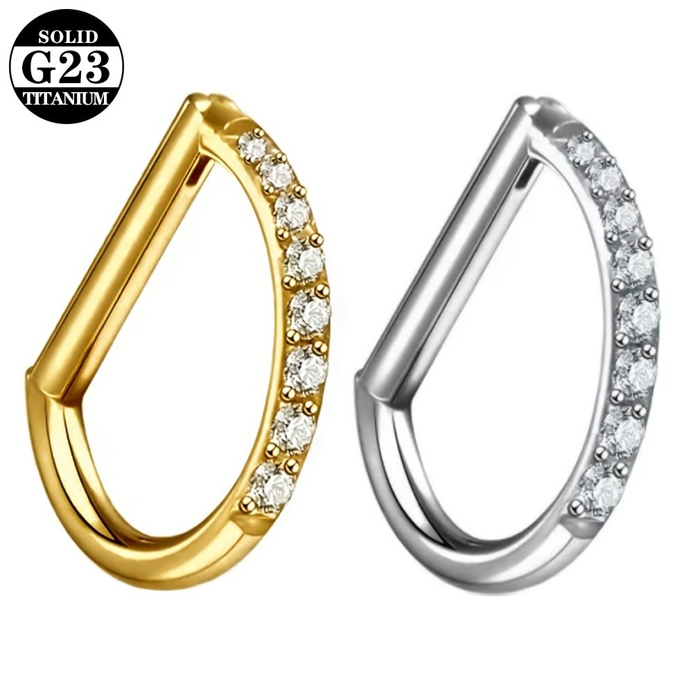 ASTM F136 Titanium Septum Ring – обзор и цена Septum Clicker Ring